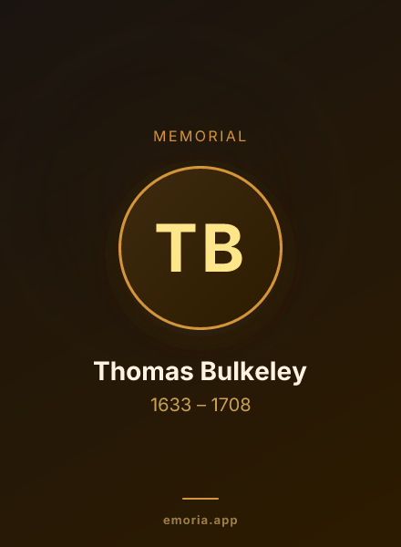 Memorial portrait of Thomas Bulkeley