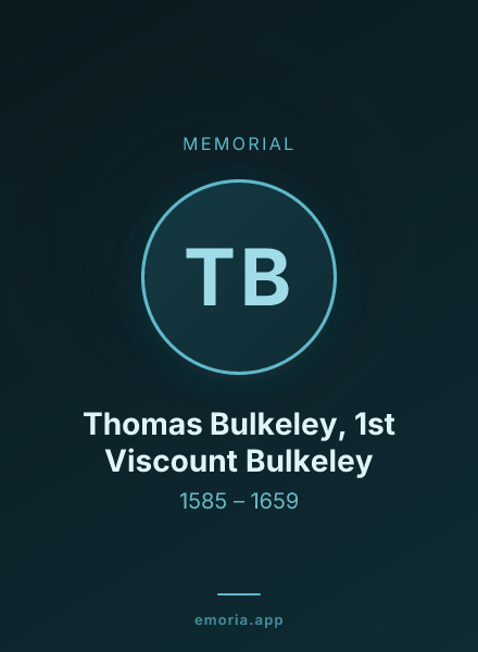 Memorial portrait of Thomas Bulkeley, 1st Viscount Bulkeley