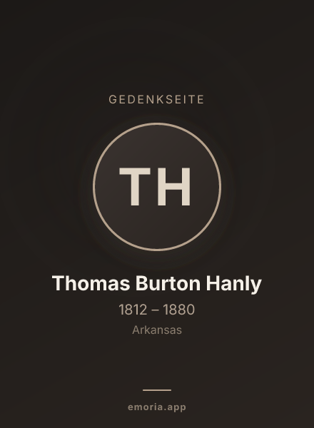 Gedenkportrait von Thomas Burton Hanly