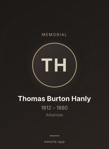 Memorial portrait of Thomas Burton Hanly