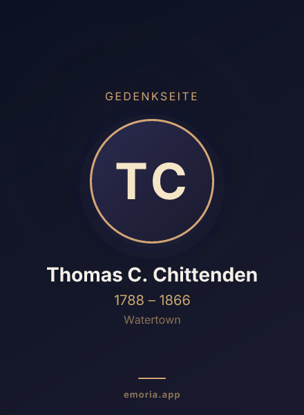 Gedenkportrait von Thomas C. Chittenden