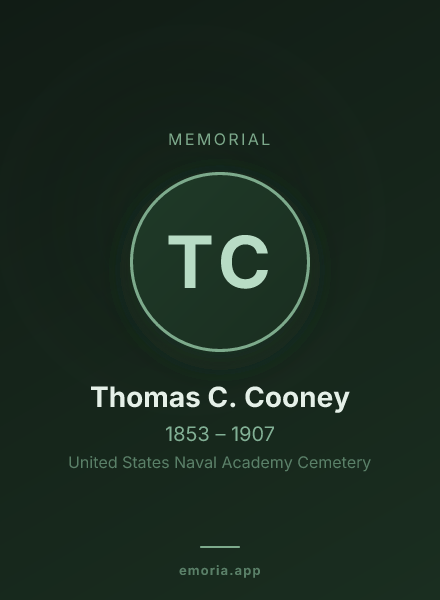 Memorial portrait of Thomas C. Cooney