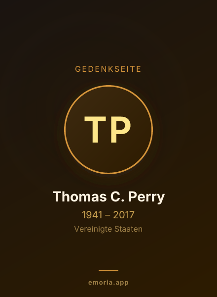 Gedenkportrait von Thomas C. Perry