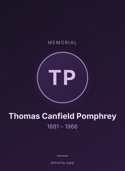 Memorial portrait of Thomas Canfield Pomphrey