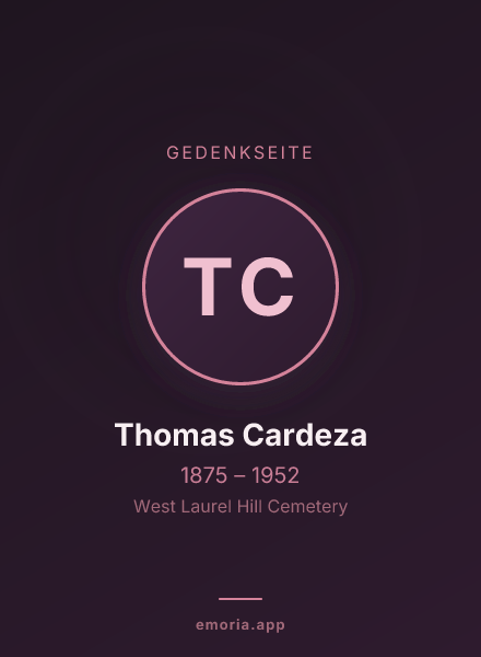Gedenkportrait von Thomas Cardeza