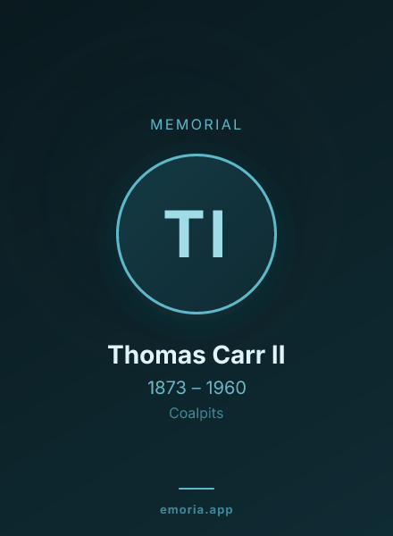 Memorial portrait of Thomas Carr II