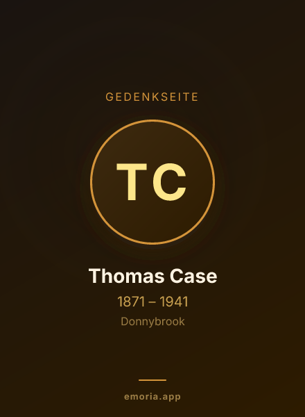 Gedenkportrait von Thomas Case