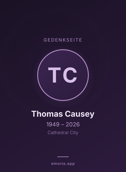 Gedenkportrait von Thomas Causey