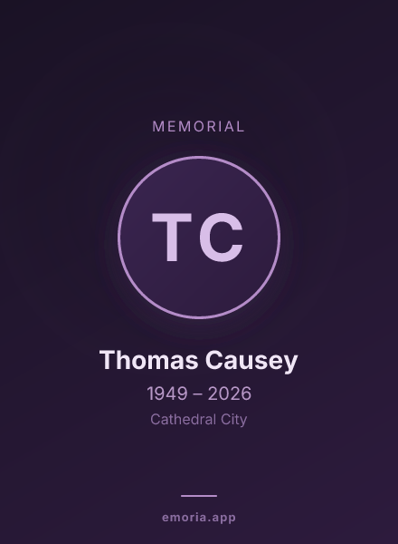 Memorial portrait of Thomas Causey