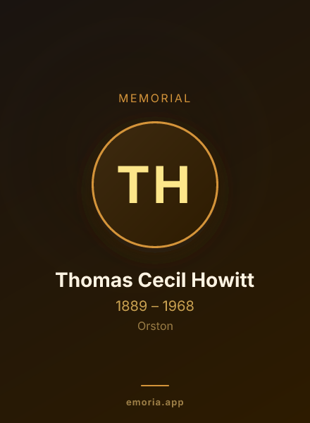 Memorial portrait of Thomas Cecil Howitt