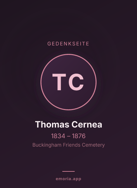 Gedenkportrait von Thomas Cernea