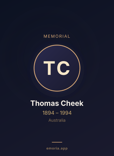 Memorial portrait of Thomas Cheek