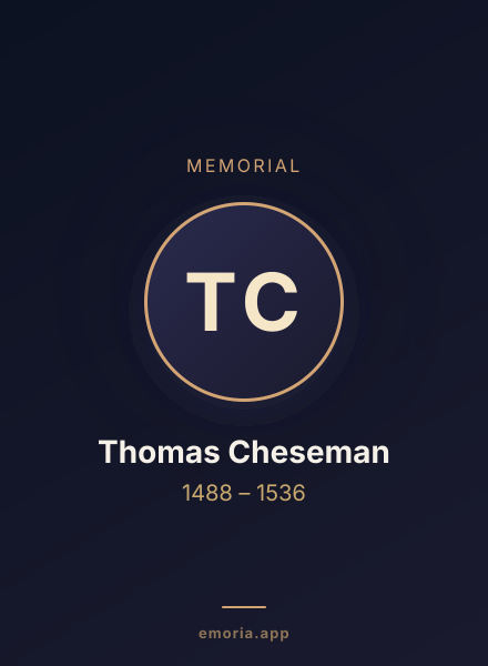 Memorial portrait of Thomas Cheseman