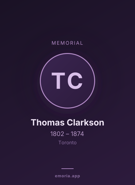 Memorial portrait of Thomas Clarkson