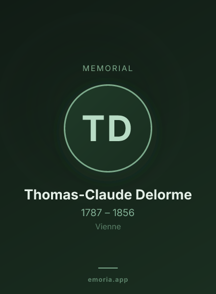 Memorial portrait of Thomas-Claude Delorme