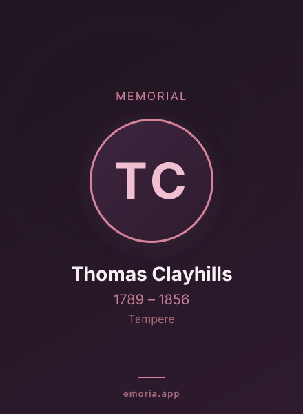 Memorial portrait of Thomas Clayhills