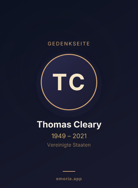 Gedenkportrait von Thomas Cleary