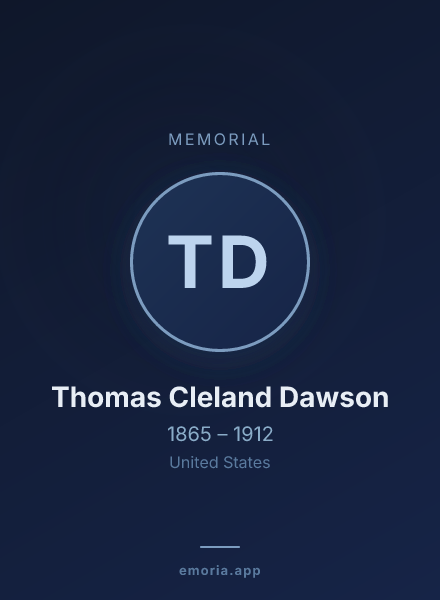 Memorial portrait of Thomas Cleland Dawson