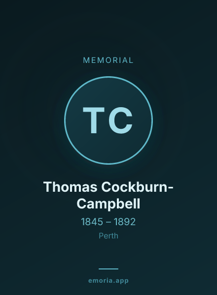 Memorial portrait of Thomas Cockburn-Campbell