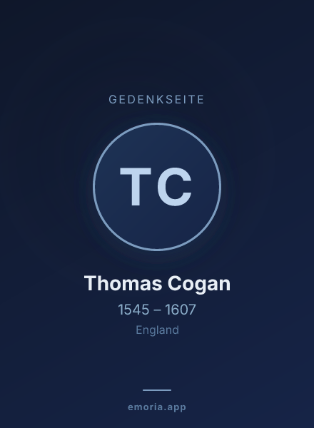 Gedenkportrait von Thomas Cogan