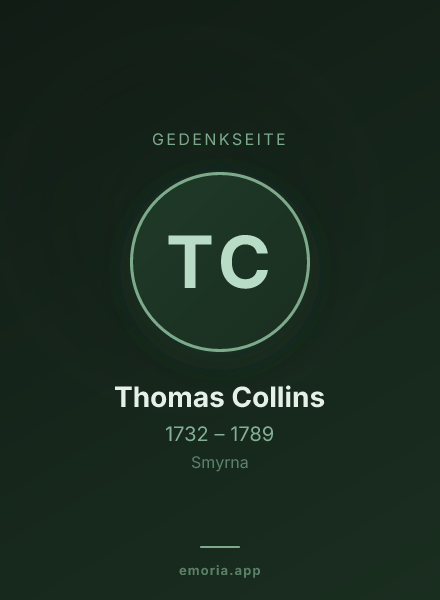 Gedenkportrait von Thomas Collins