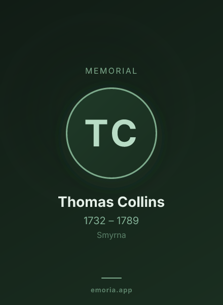 Memorial portrait of Thomas Collins