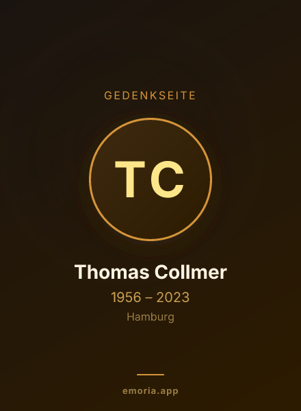 Gedenkportrait von Thomas Collmer