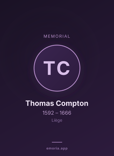 Memorial portrait of Thomas Compton