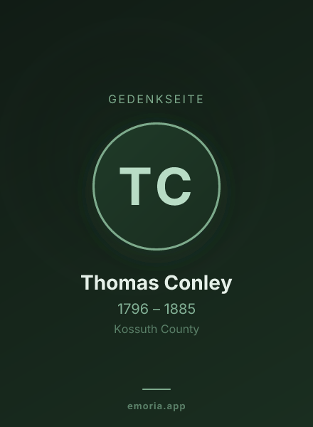 Gedenkportrait von Thomas Conley