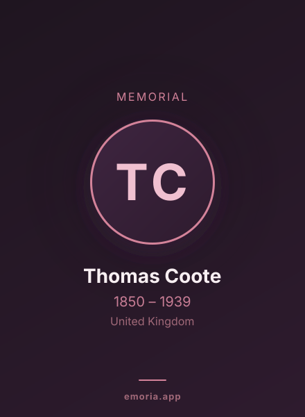 Memorial portrait of Thomas Coote
