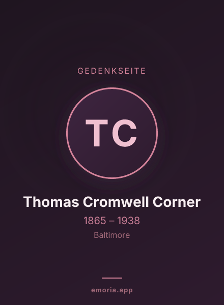 Gedenkportrait von Thomas Cromwell Corner
