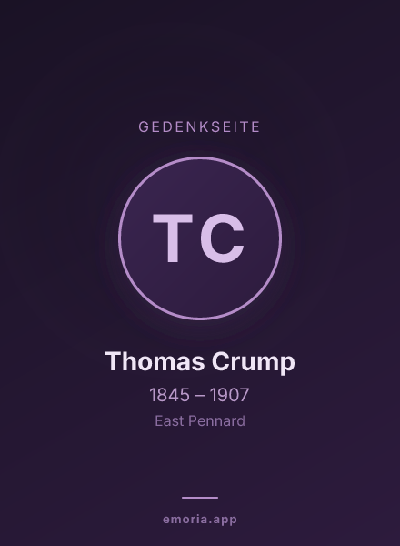 Gedenkportrait von Thomas Crump