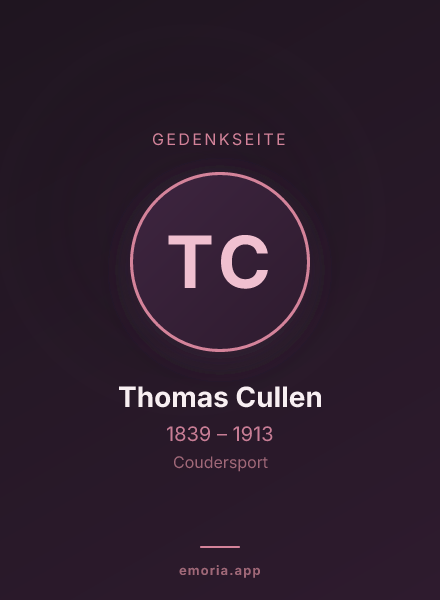 Gedenkportrait von Thomas Cullen