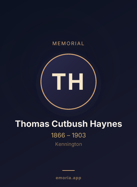 Memorial portrait of Thomas Cutbush Haynes