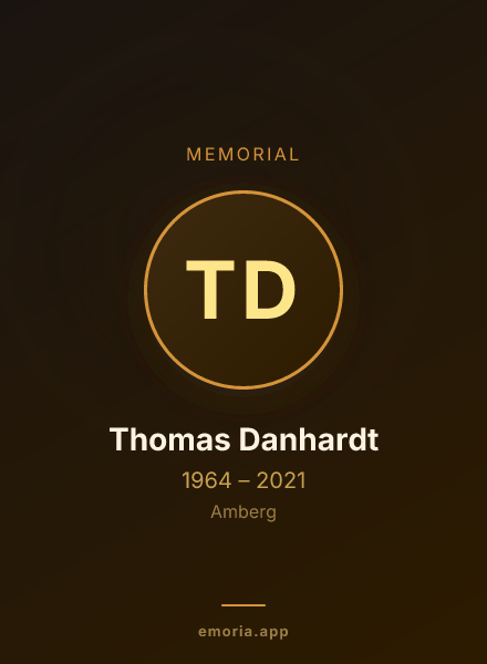 Memorial portrait of Thomas Danhardt