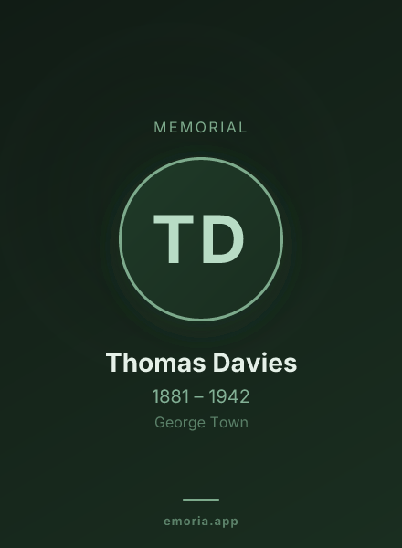 Memorial portrait of Thomas Davies