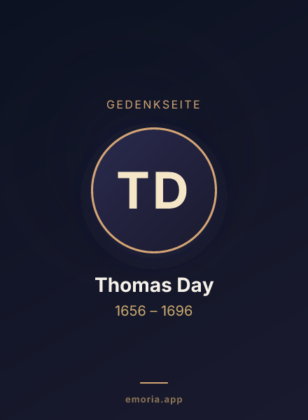 Gedenkportrait von Thomas Day