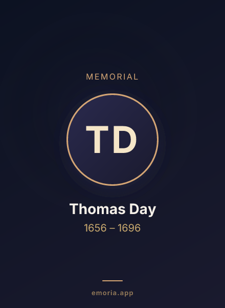 Memorial portrait of Thomas Day