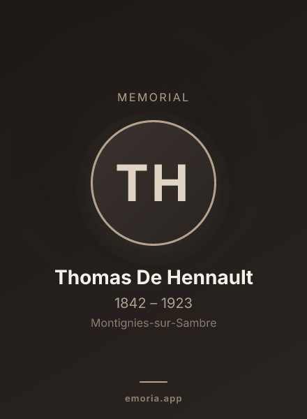 Memorial portrait of Thomas De Hennault