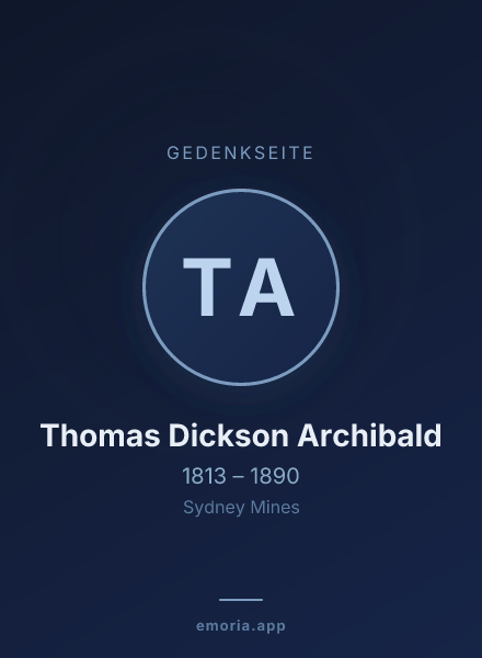 Gedenkportrait von Thomas Dickson Archibald