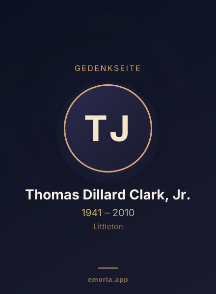 Gedenkportrait von Thomas Dillard Clark, Jr.