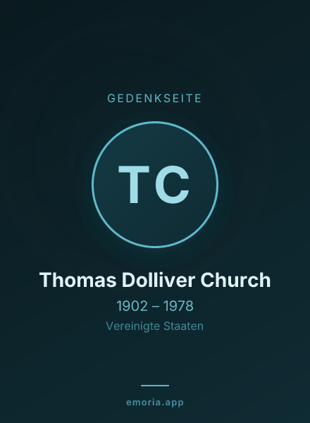 Gedenkportrait von Thomas Dolliver Church