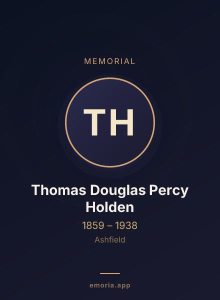 Memorial portrait of Thomas Douglas Percy Holden