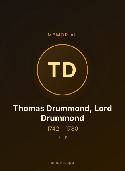 Memorial portrait of Thomas Drummond, Lord Drummond
