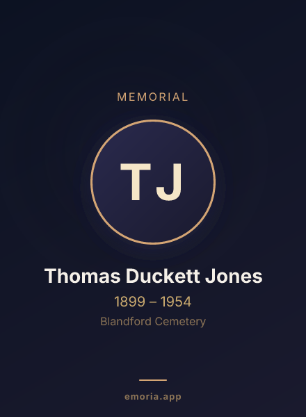 Memorial portrait of Thomas Duckett Jones