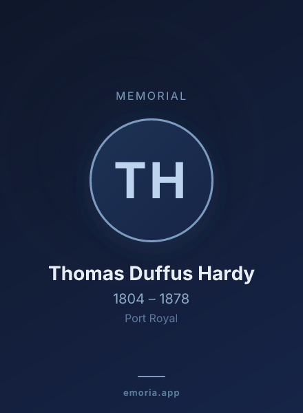 Memorial portrait of Thomas Duffus Hardy