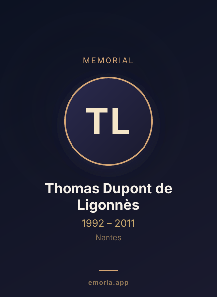 Memorial portrait of Thomas Dupont de Ligonnès