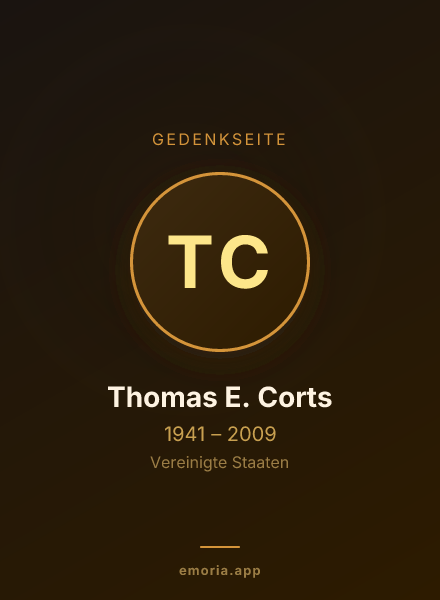 Gedenkportrait von Thomas E. Corts