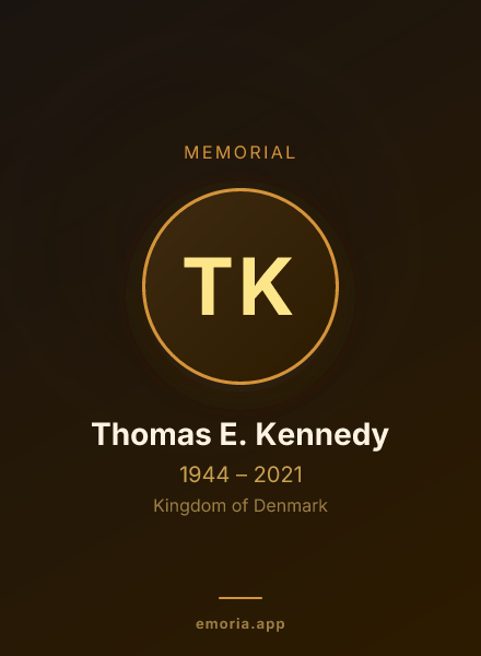 Memorial portrait of Thomas E. Kennedy