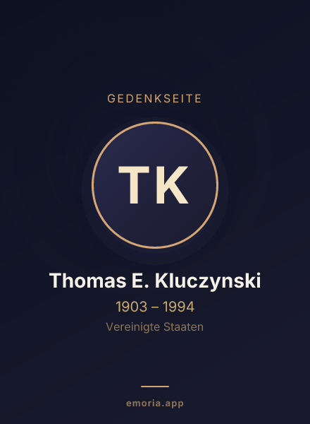 Gedenkportrait von Thomas E. Kluczynski